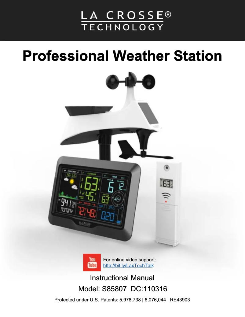 Image de la première page du manuel de l'appareil S85807