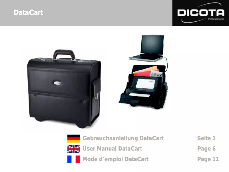 Image de la première page du manuel de l'appareil DataCart