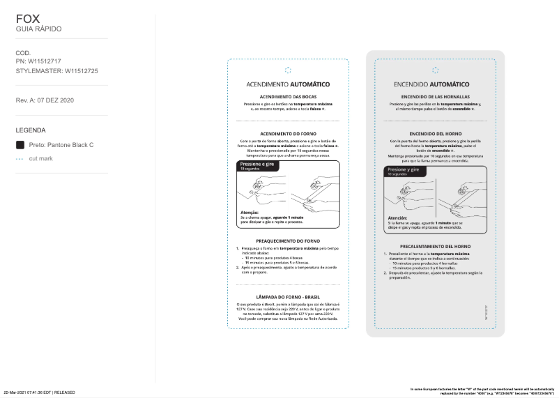 Page 1 de la notice Manuel utilisateur Brastemp BFO4EBB