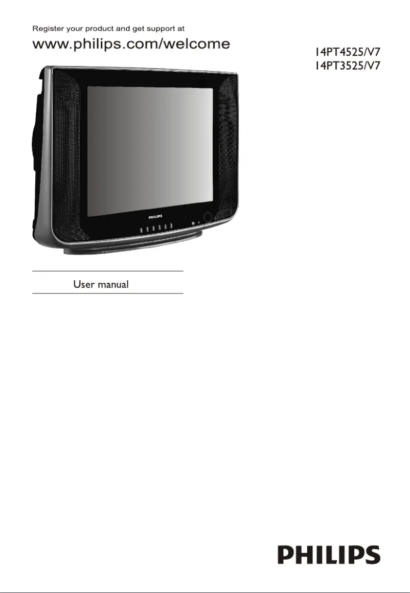 First page image of the manual for 14PT3525