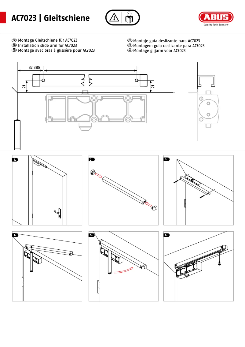 Page n°1 - Manuel utilisateur Abus DC13023