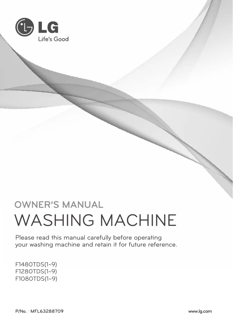 Page 1 de la notice Manuel utilisateur LG F1480TDS5