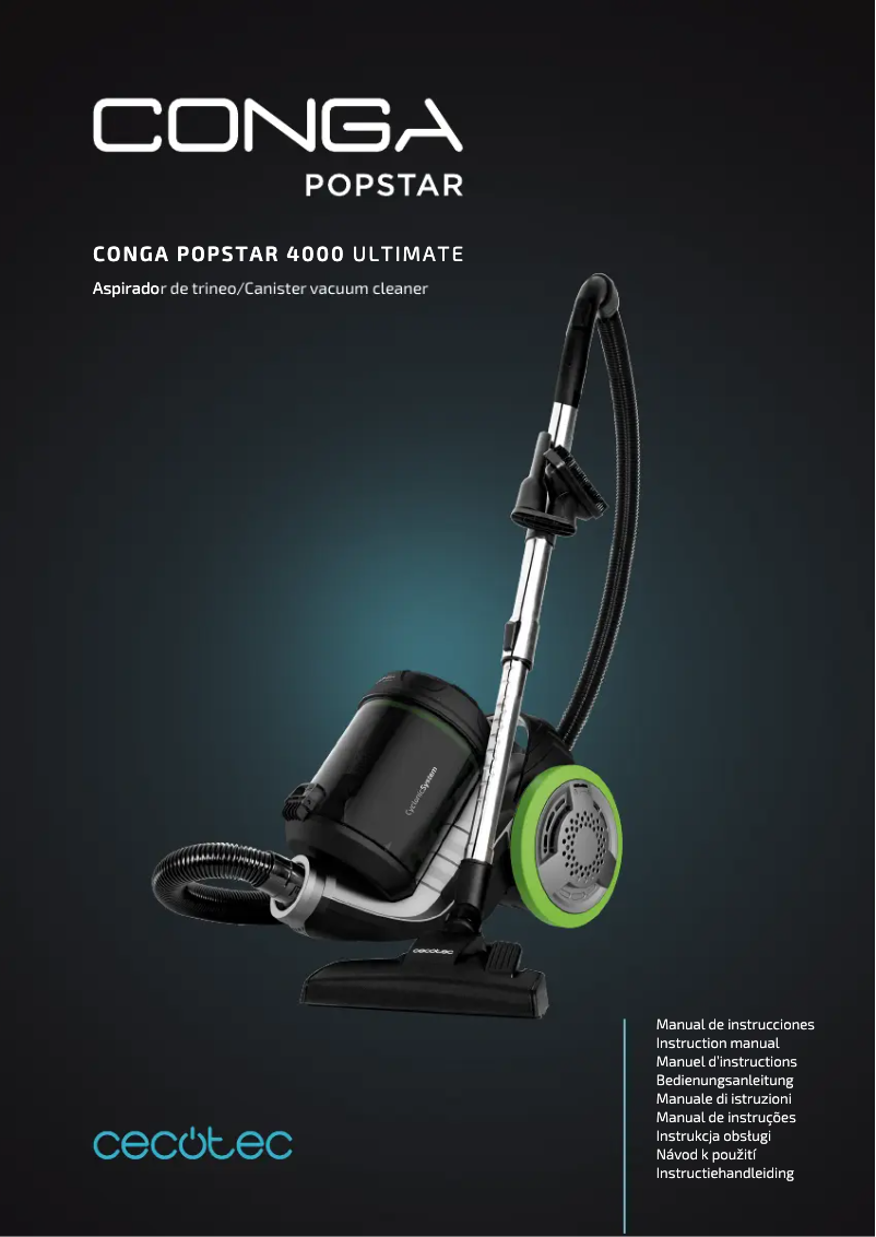 Image de la première page du manuel de l'appareil Conga PopStar 4000 Ultimate
