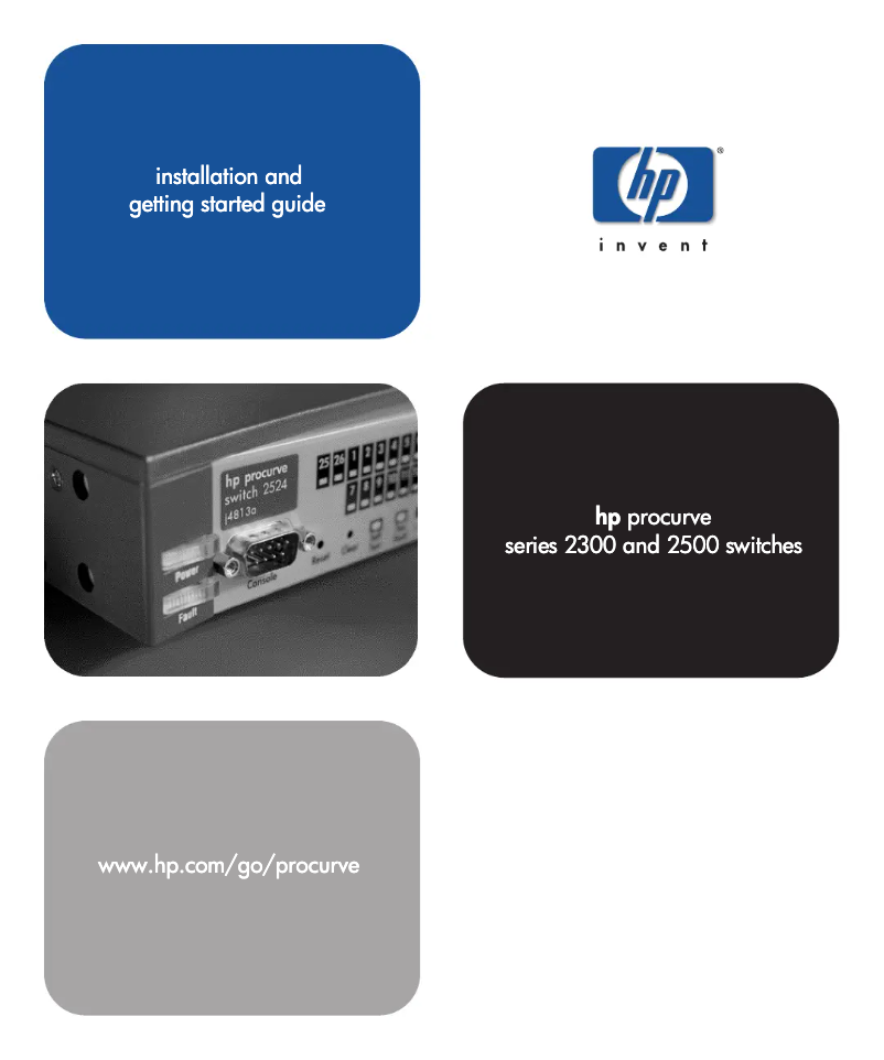 Page 1 de la notice Manuel utilisateur HP ProCurve 2300