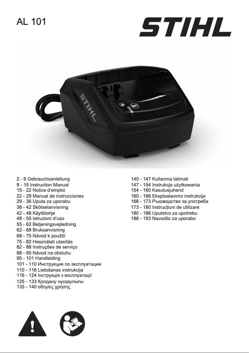 Página 1 del manual Manual de usuario Stihl AL 101