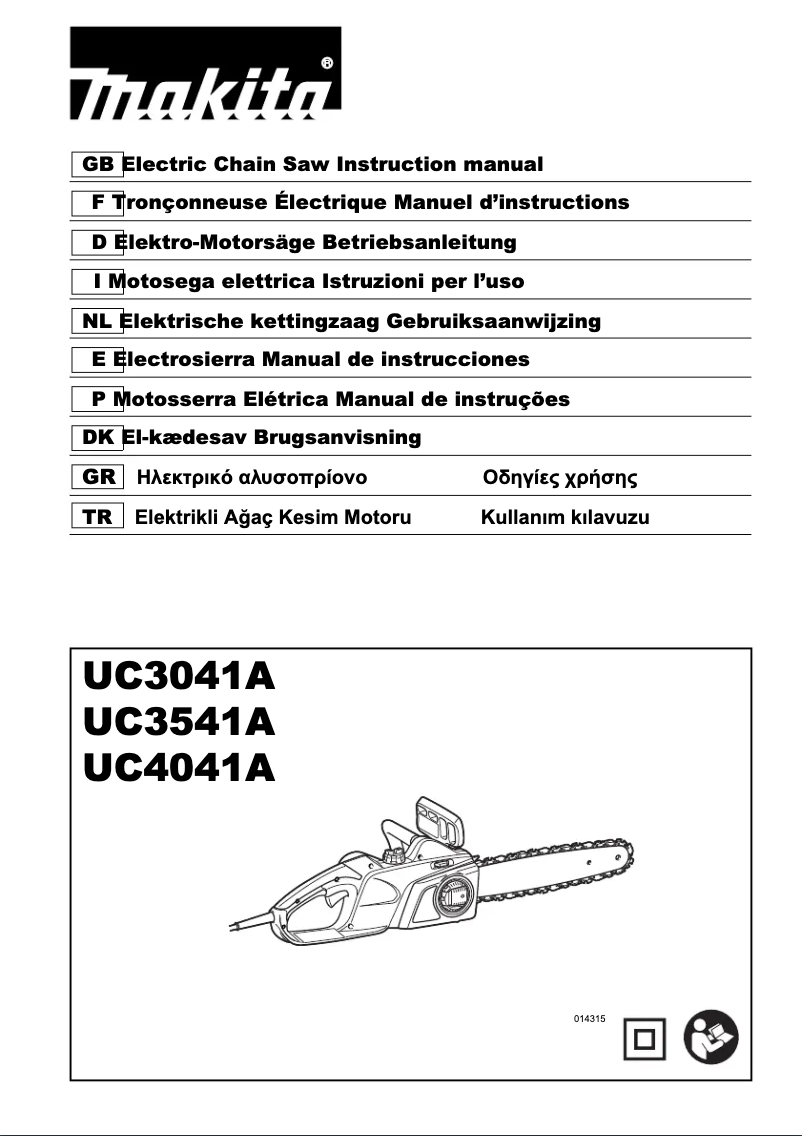 Page 1 de la notice Manuel utilisateur Makita UC3541A