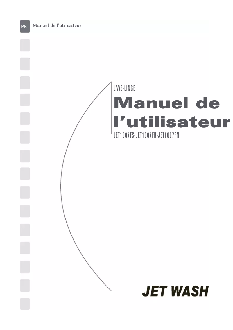 Image de la première page du manuel de l'appareil JET1007FR