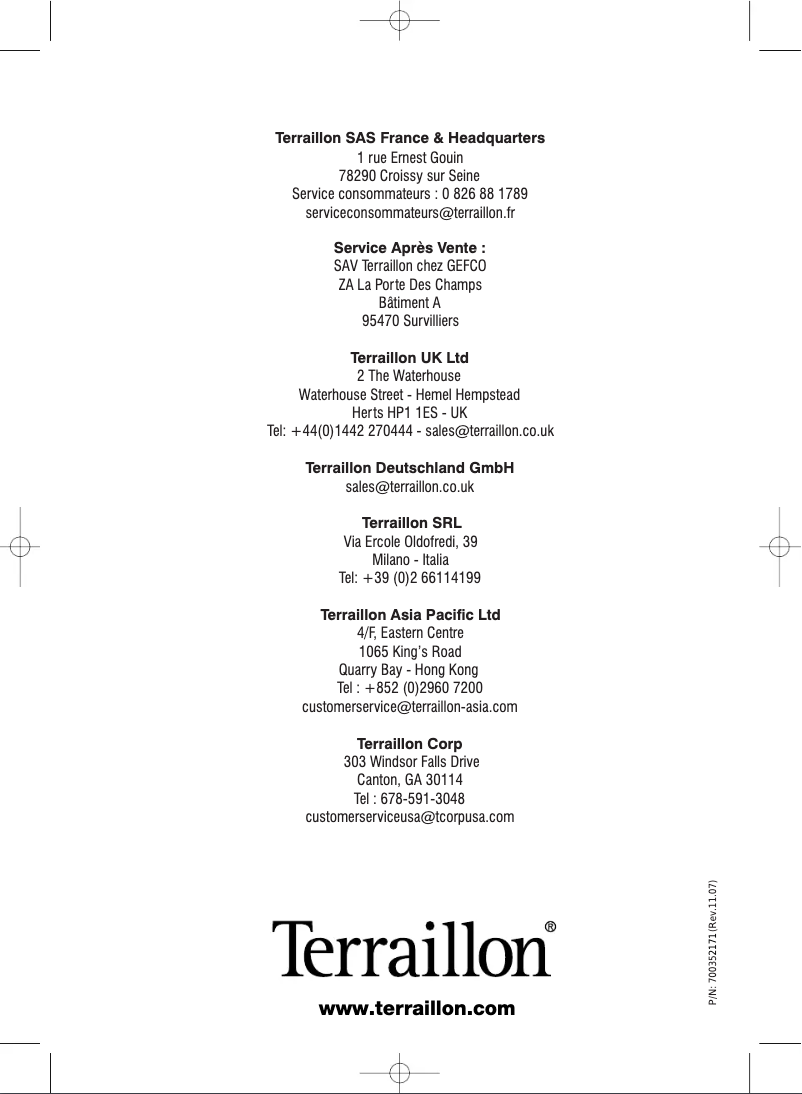 Image de la première page du manuel de l'appareil TX 6000 Decor