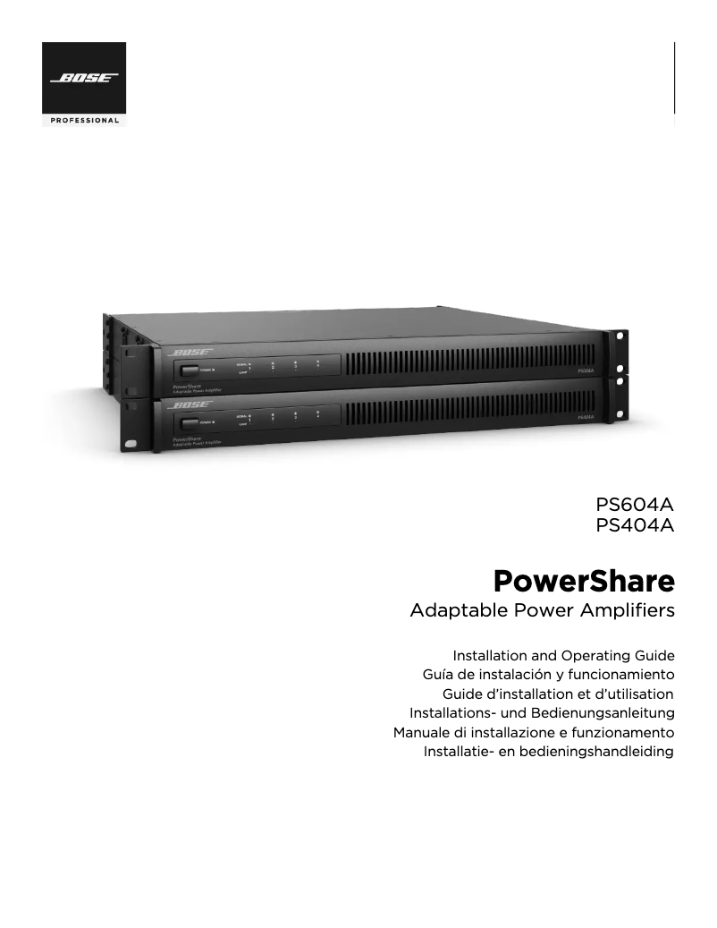 Image de la première page du manuel de l'appareil PowerShare PS404A