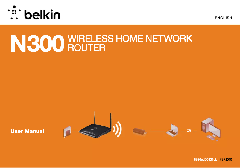 Page 1 of the manual User Manual Belkin Share Max N300