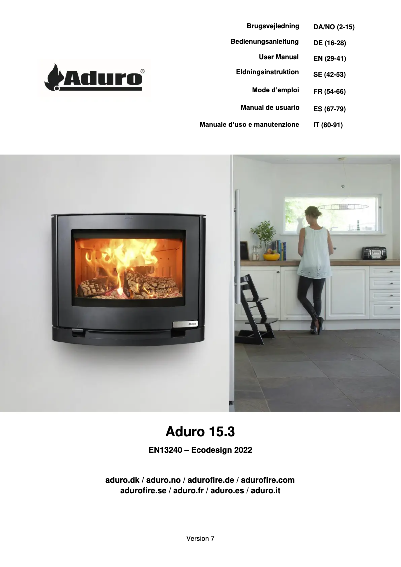 Page 1 de la notice Manuel utilisateur Aduro 15.3