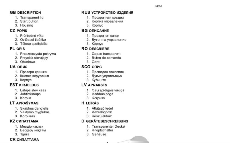 Page 1 de la notice Manuel utilisateur Scarlett SL-1545R