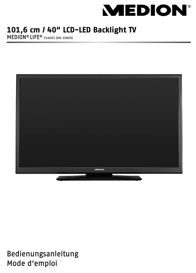 Page n°1 - Manuel utilisateur Medion MD 30809 LIFE P16065