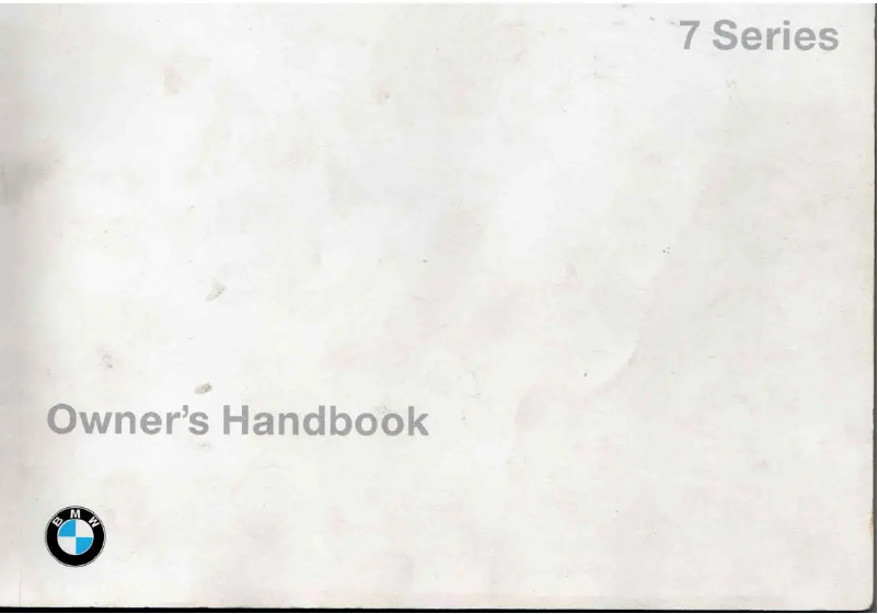 Page 1 de la notice Manuel utilisateur BMW M60 (1992)