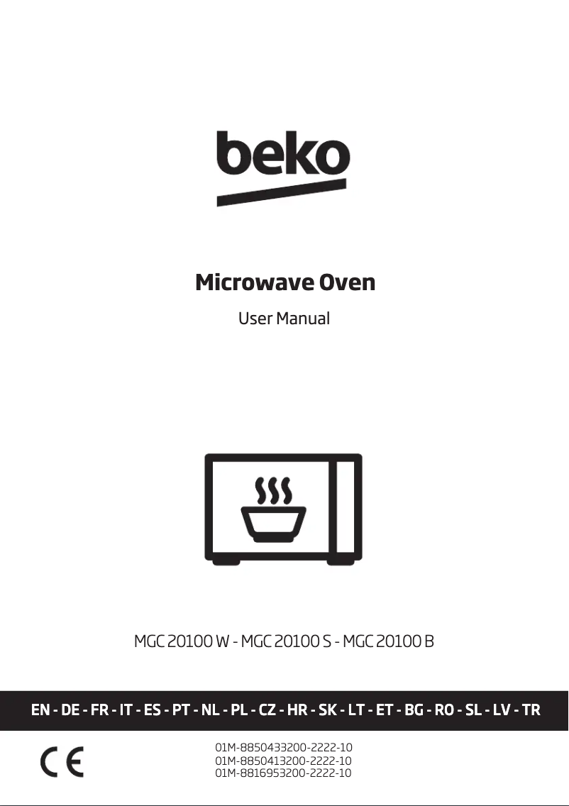 Page n°1 - Manuel utilisateur Beko MGC20100B