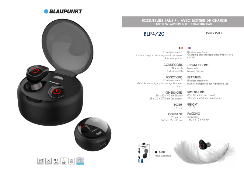 Image de la première page du manuel de l'appareil BLP4720