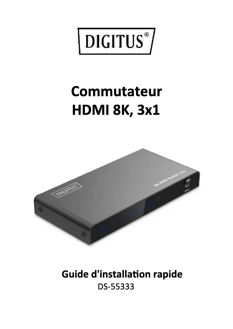 Page n°1 - Manuel utilisateur Digitus DS-55333