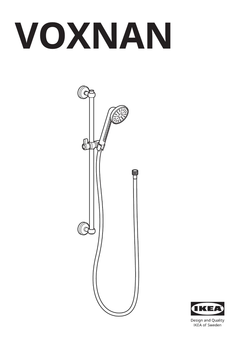 Page 1 de la notice Manuel utilisateur Ikea VOXNAN 304.973.34