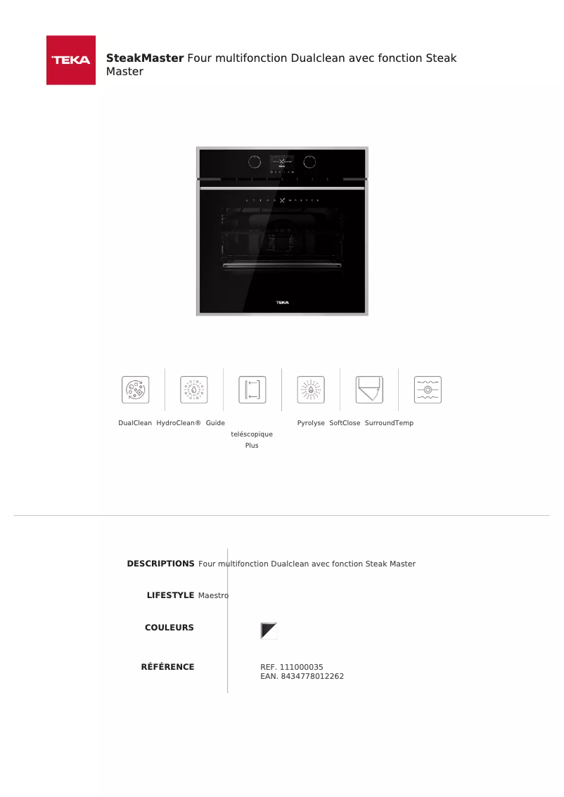 Image de la première page du manuel de l'appareil SteakMaster