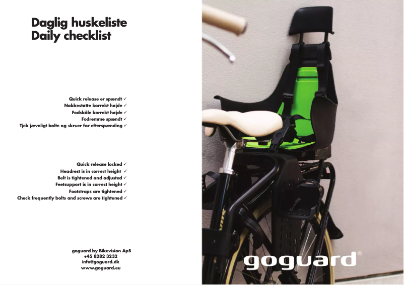 Page 1 de la notice Manuel utilisateur Goguard L