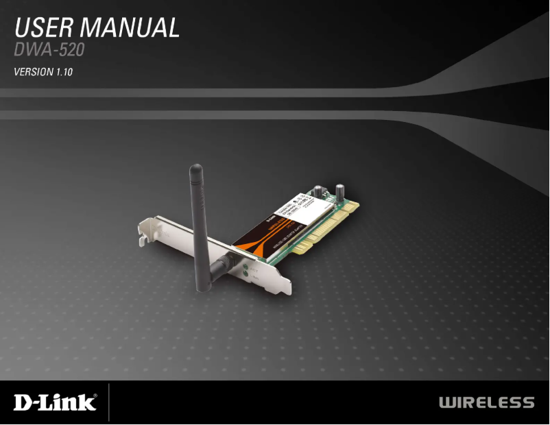 Page 1 de la notice Manuel utilisateur D-Link DWA-520