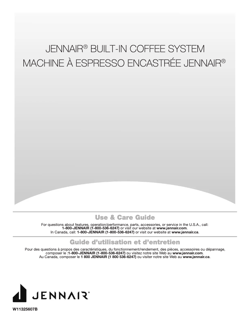 Page n°1 - Manuel d'utilisation et d'entretien JennAir JJB6424HM