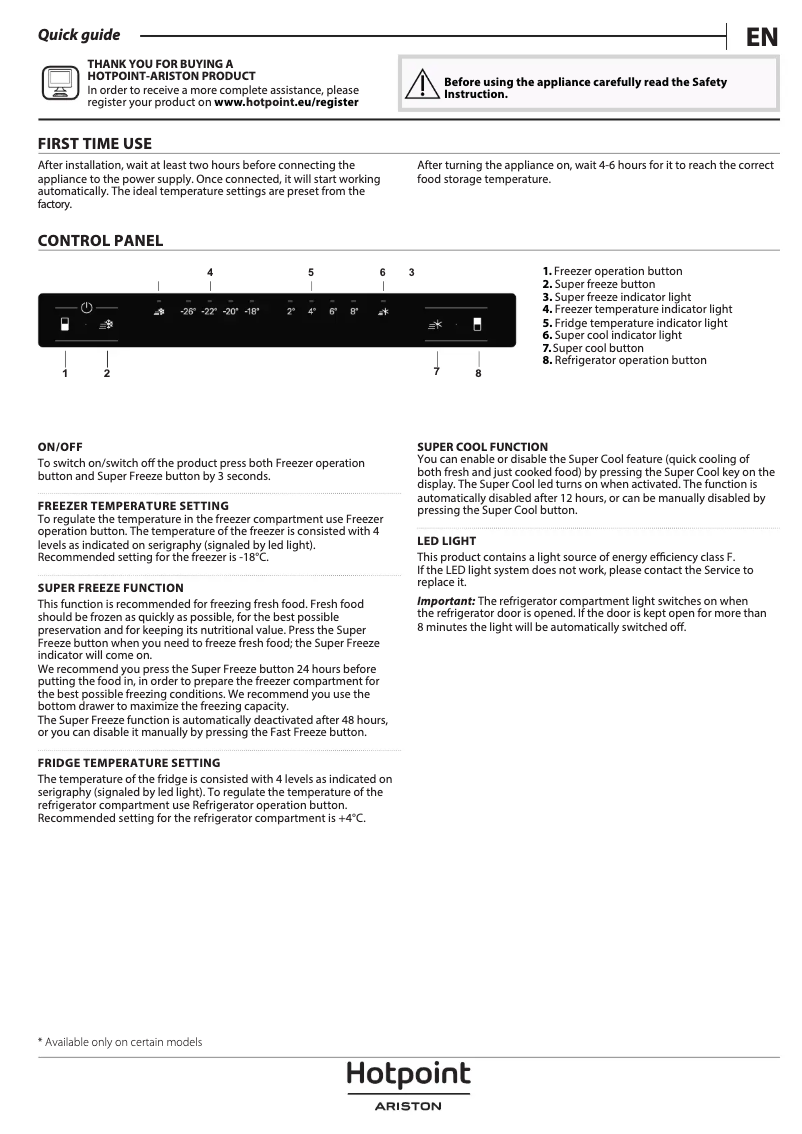 Image de la première page du manuel de l'appareil HAFC9 TA44SX H