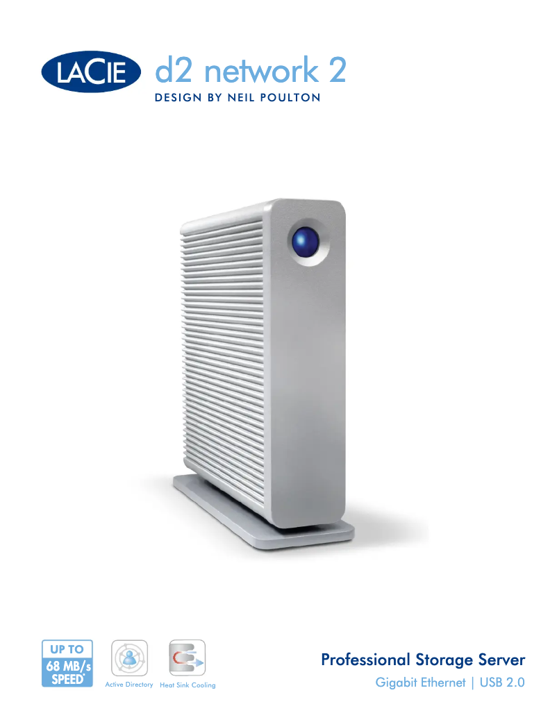 Página 1 del manual Ficha técnica LaCie d2 Network 2