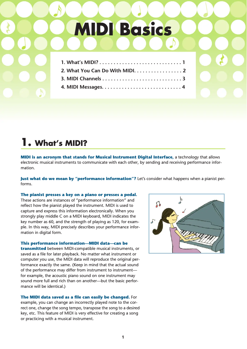 Page 1 de la notice Manuel utilisateur Yamaha Clavinova CLP-480PE