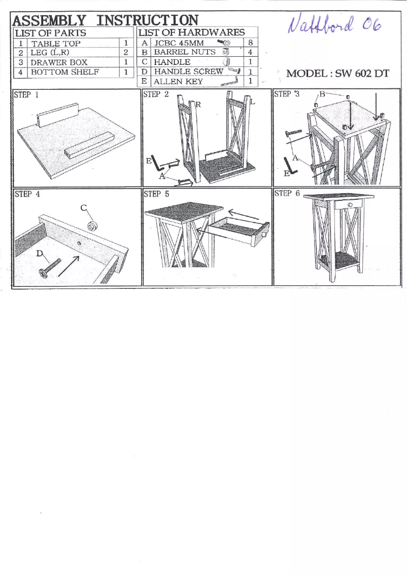 Image de la première page du manuel de l'appareil Nora