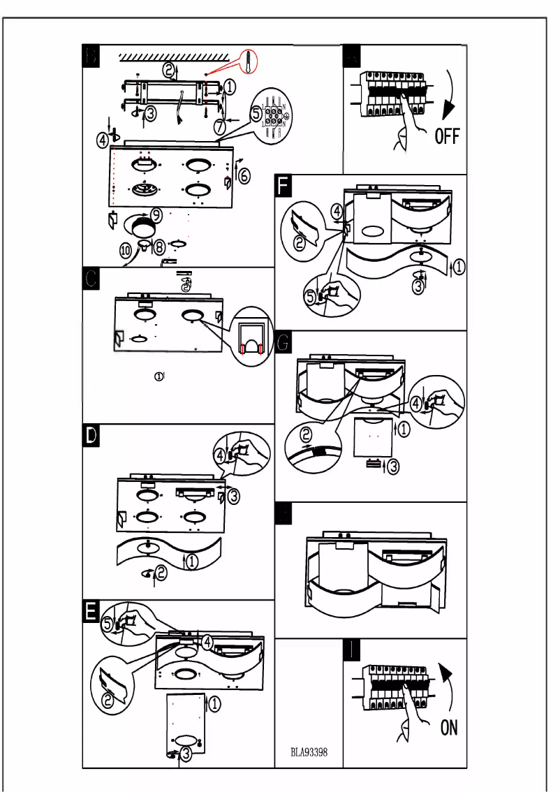 Page 1 de la notice Manuel utilisateur Eglo Guadiano 93398