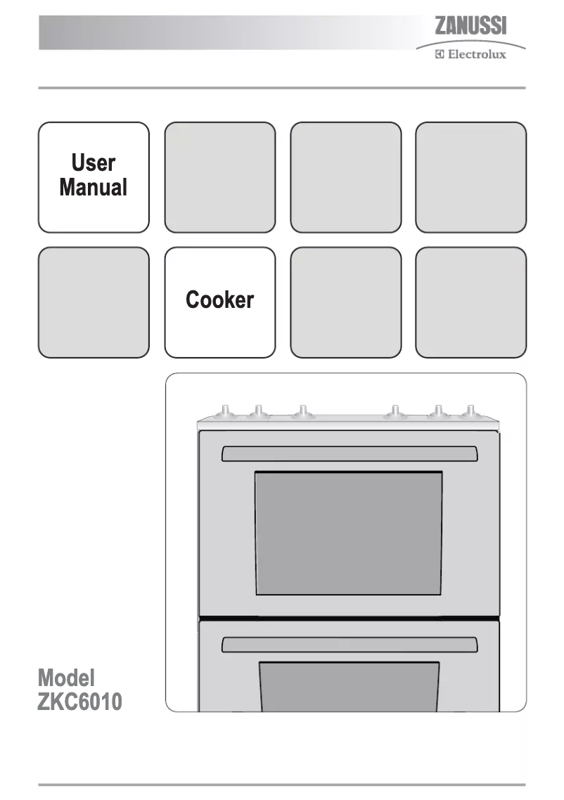 Página 1 del manual Manual de usuario Zanussi-Electrolux ZKC6010W