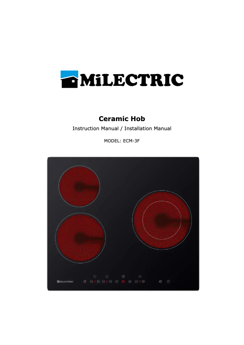 Image de la première page du manuel de l'appareil ECM-3F