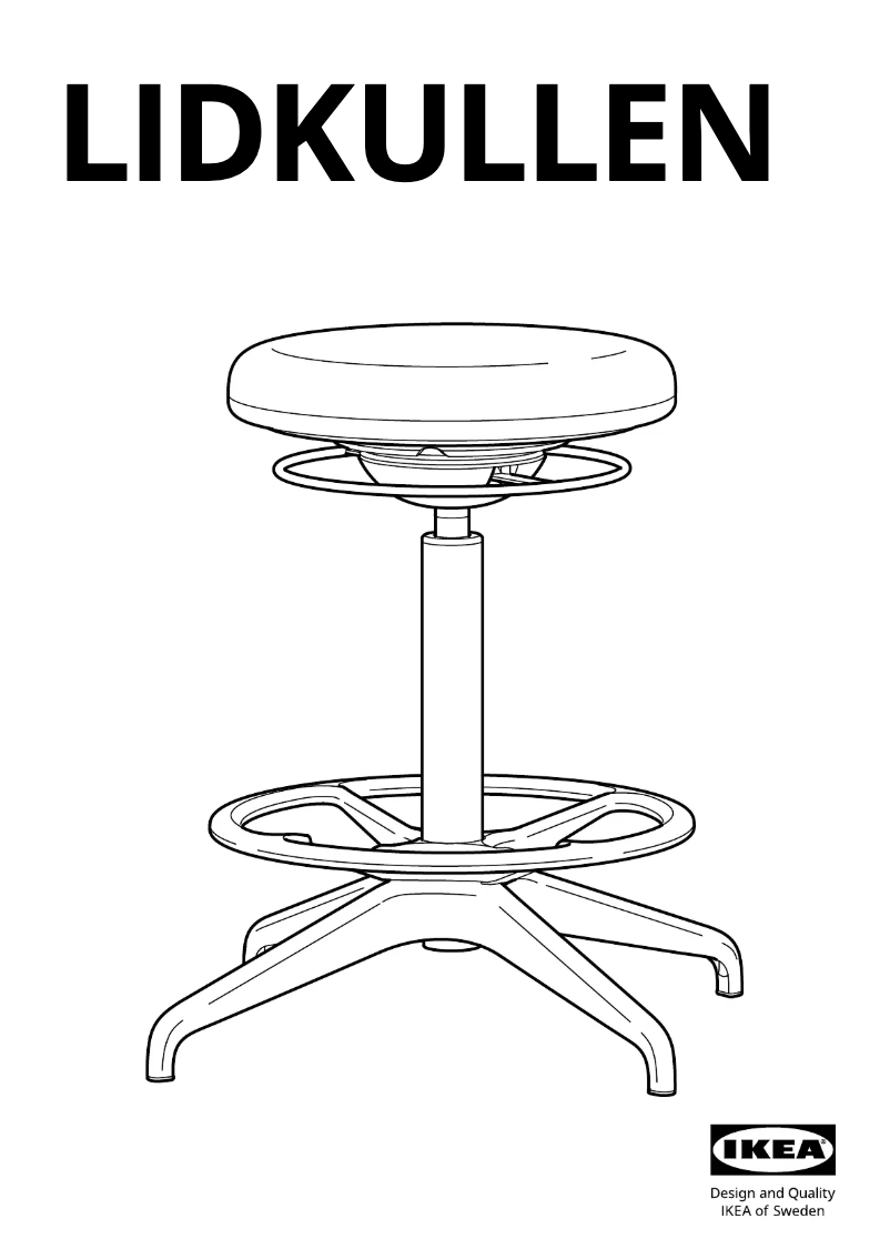 Page 1 de la notice Manuel utilisateur Ikea LIDKULLEN 904.457.85