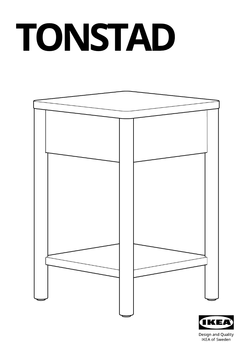 Imagen de la primera página del manual del dispositivo TONSTAD 404.893.19