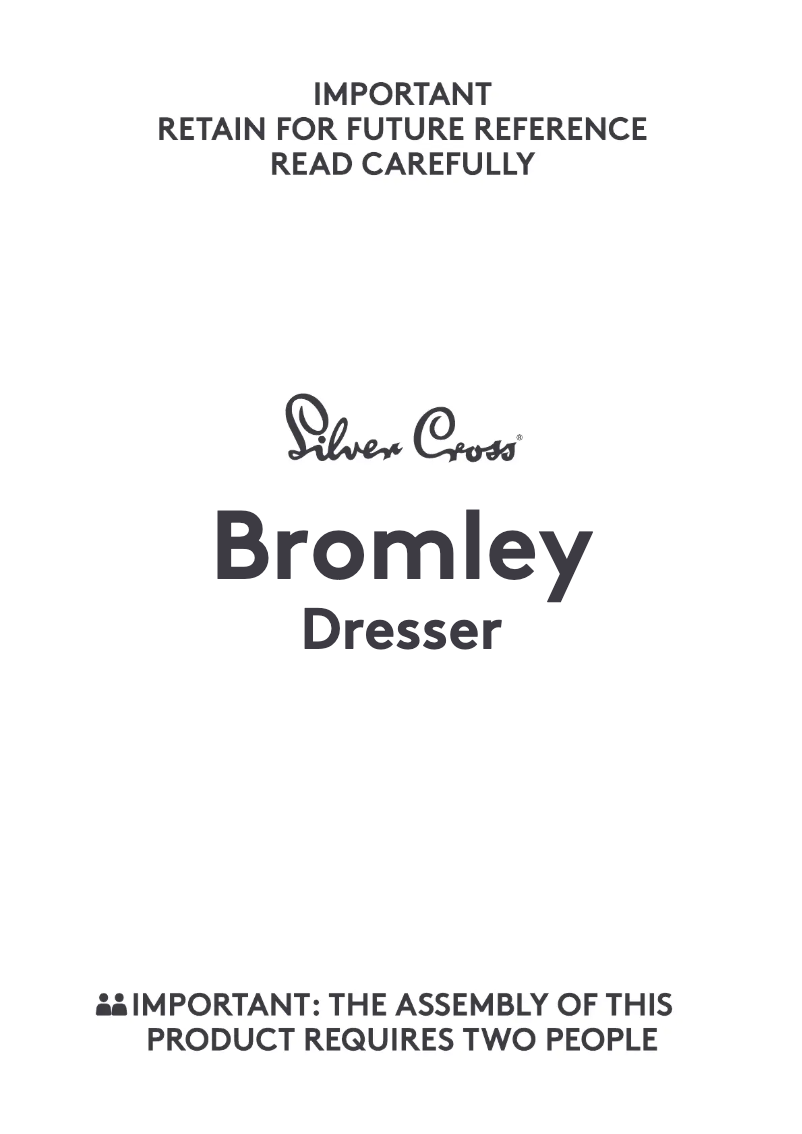 Page 1 de la notice Manuel utilisateur Silver Cross Bromley Dresser
