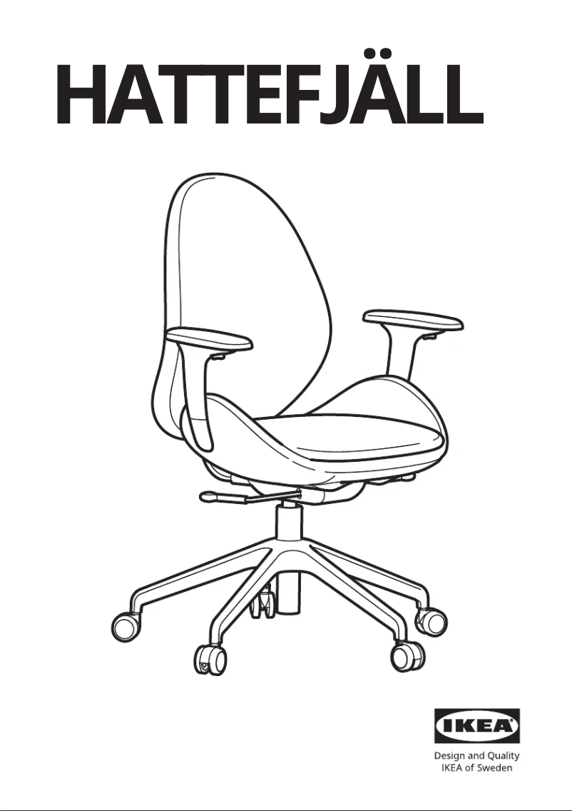 Page 1 de la notice Manuel utilisateur Ikea HATTEFJÄLL 305.389.71