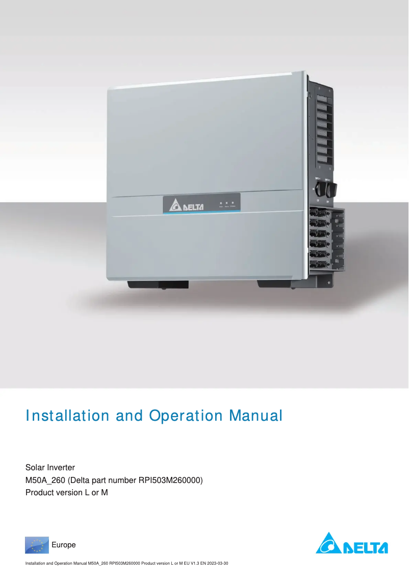 Imagen de la primera página del manual del dispositivo M50A Flex