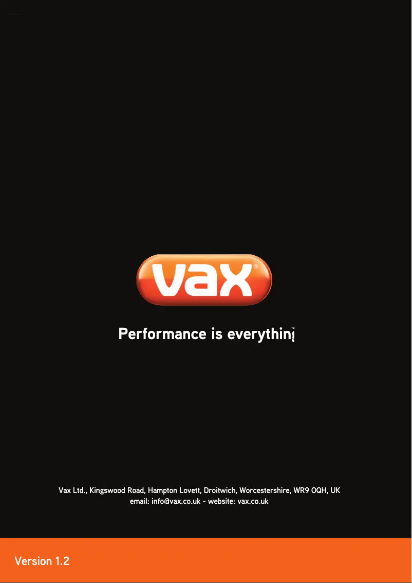 Página 1 del manual Manual de usuario Vax S3S