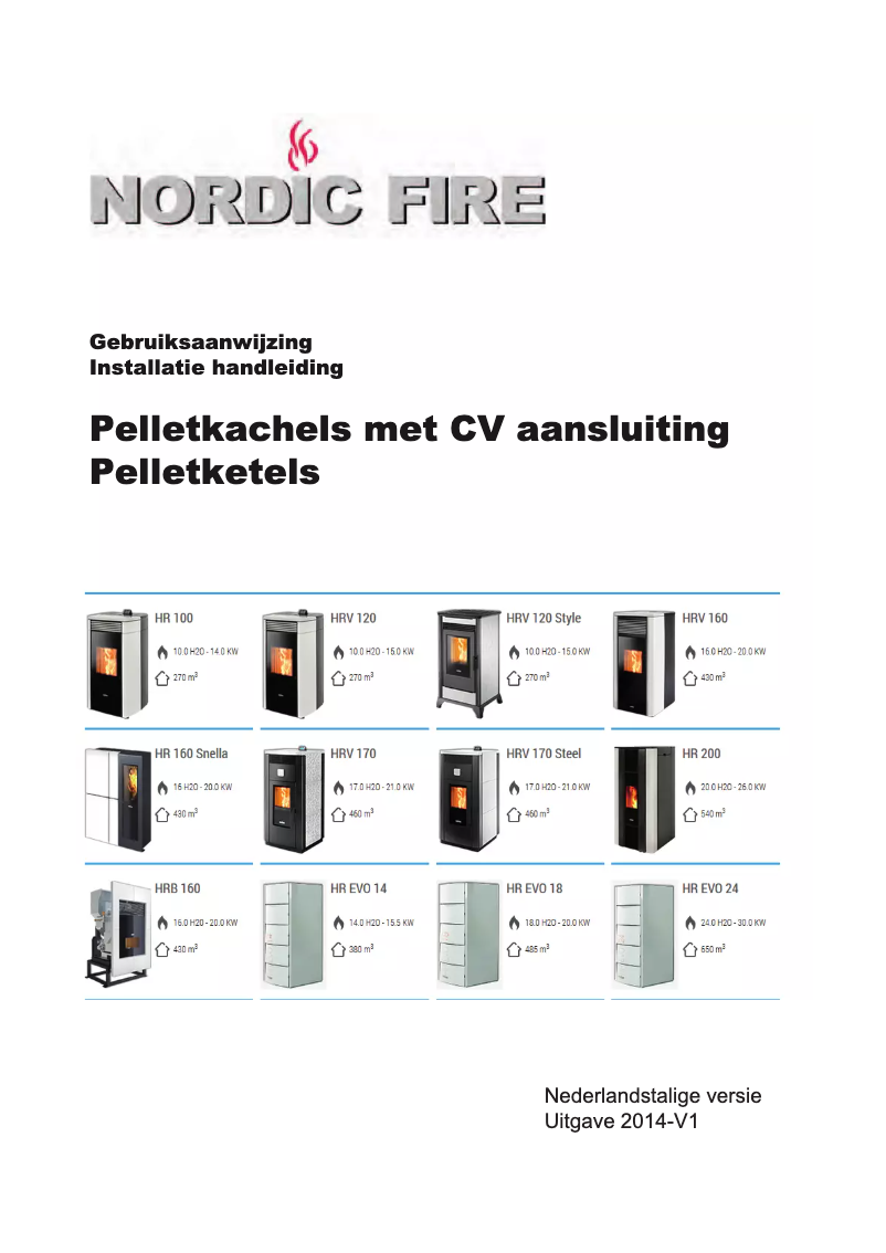 Page n°1 - Manuel utilisateur Nordic Fire HR200
