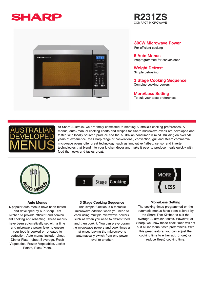 Image de la première page du manuel de l'appareil R-231ZS