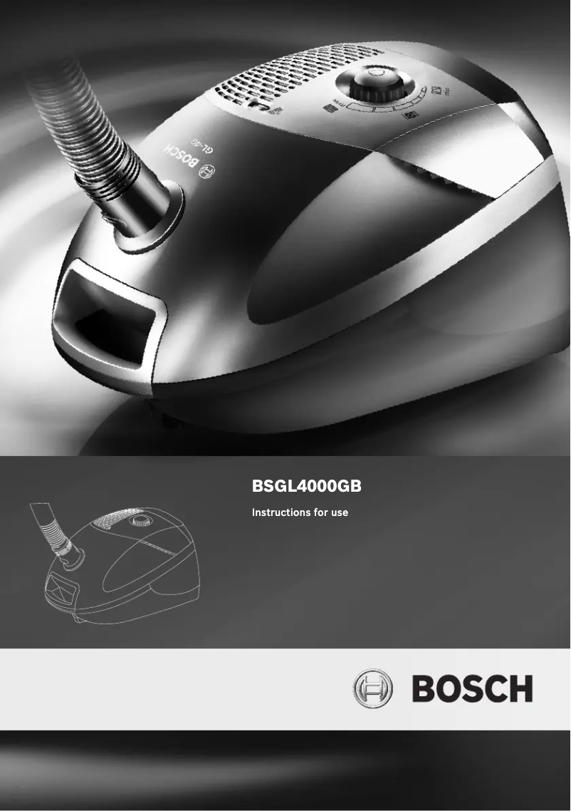 Image de la première page du manuel de l'appareil BSGL4000GB