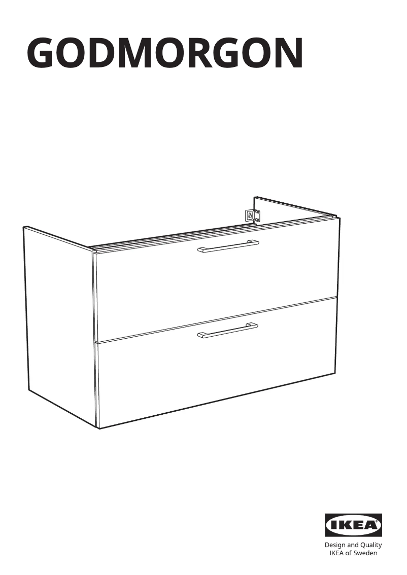 Image de la première page du manuel de l'appareil GODMORGON 704.578.83