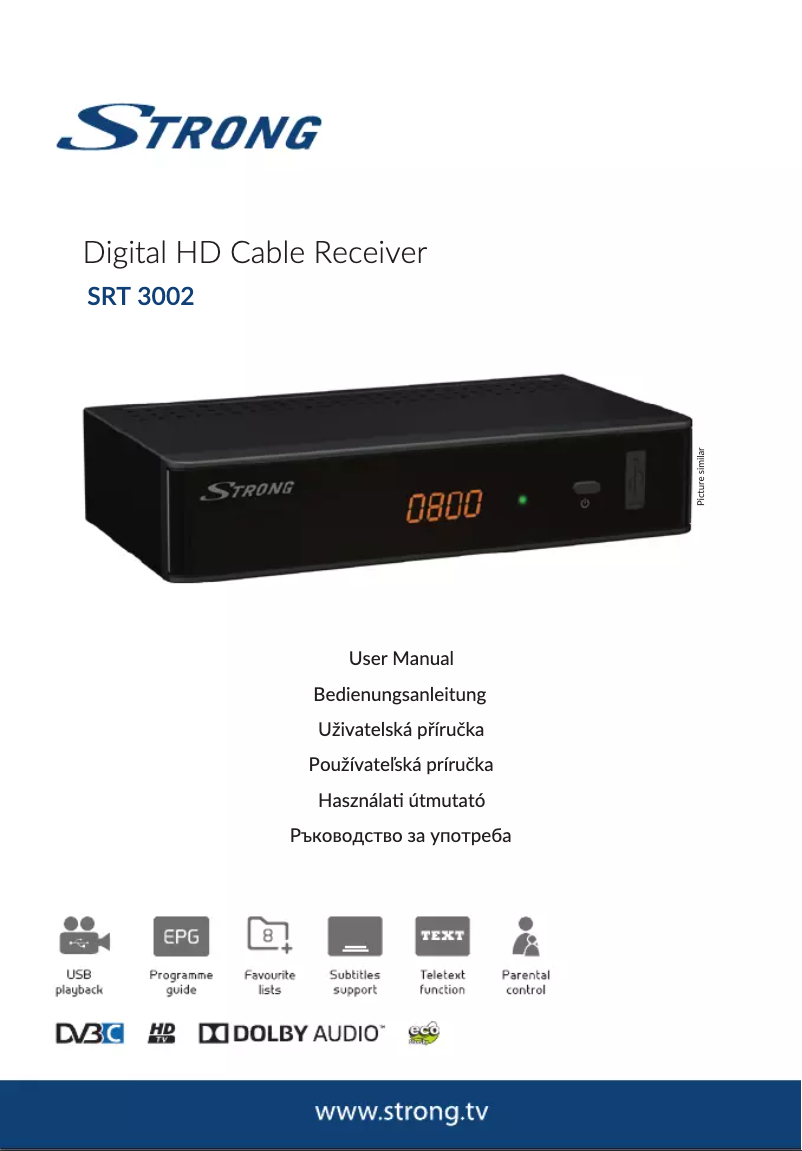 Page 1 de la notice Manuel utilisateur Strong SRT 3002