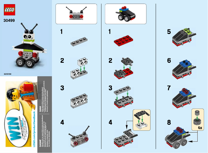 Page n°1 - Manuel utilisateur Lego 30499