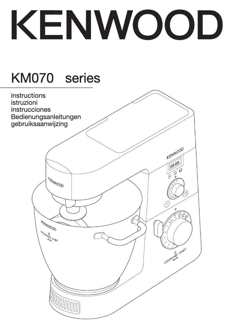 Page 1 de la notice Manuel utilisateur Kenwood Cooking Chef KM069