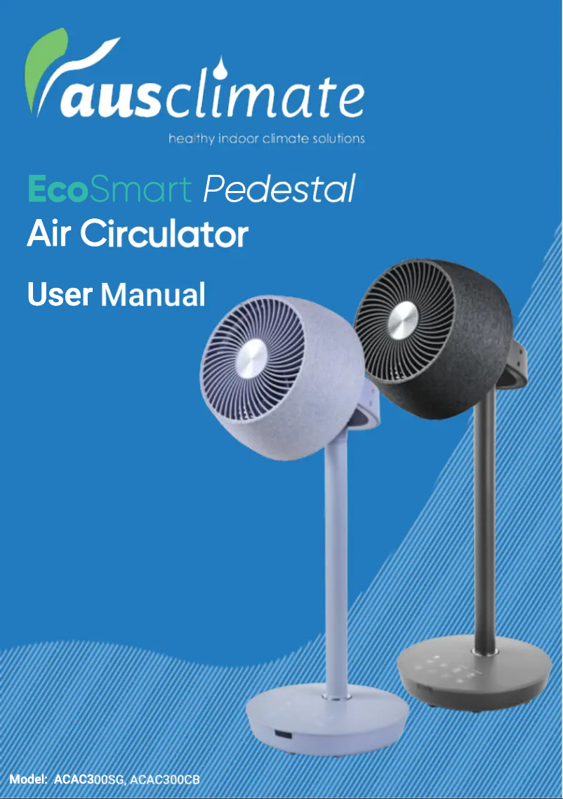 Page n°1 - Manuel utilisateur Ausclimate EcoSmart ACAC300SG