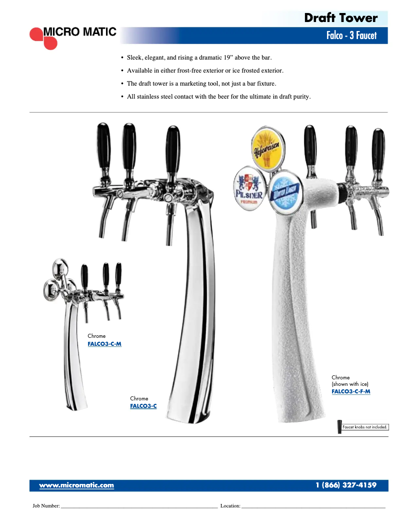 Page 1 de la notice Manuel utilisateur Micro Matic FALCO3-C