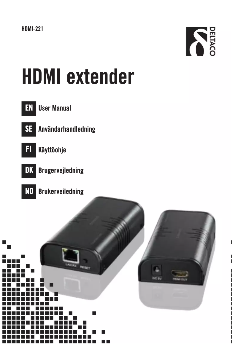 Image de la première page du manuel de l'appareil HDMI-221