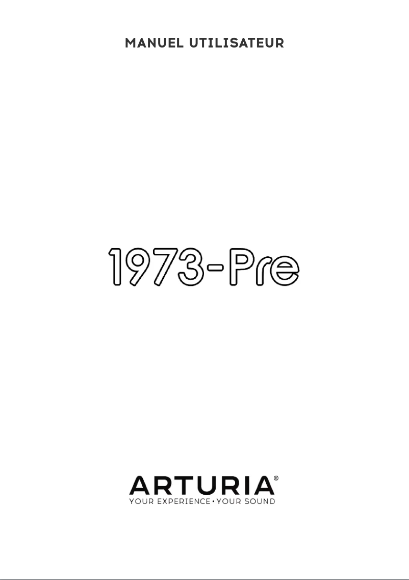 Image de la première page du manuel de l'appareil Pre 1973